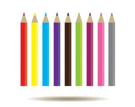 Vector Pencils Background Stock Illustration