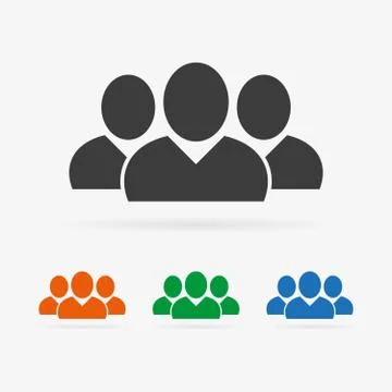 Vector people icon Stock Illustration
