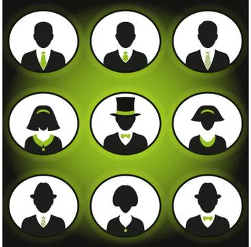 Vector people icons Stock Illustration