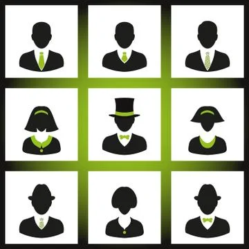 Vector people icons Stock Illustration