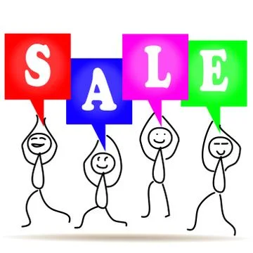 Vector people sale イラスト素材