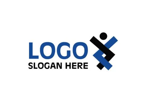 Vector - People unity logo, isolated on white background. Vector illustration Illustrazione stock