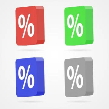 Vector percentage icon Stock Illustration