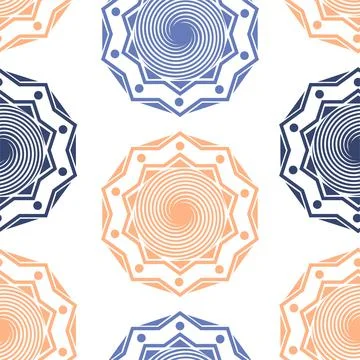 Vector. Perforated bright patterns Papel Picado pattern/ Stock Illustration