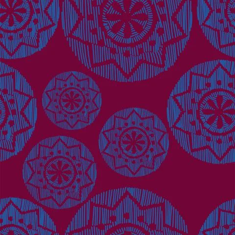 Vector. Perforated color patterns, hand-drawn Papel Picado pattern. Stock Illustration