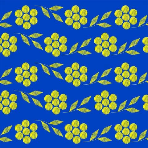 Vector. Perforated color patterns, hand-drawn pattern, embroidery. Stock Illustration