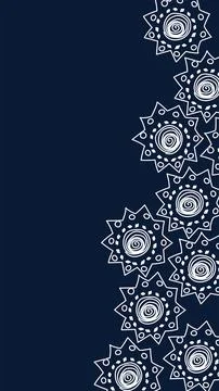 Vector. Perforated lace pattern, Hispanic Heritage Month. Stock Illustration