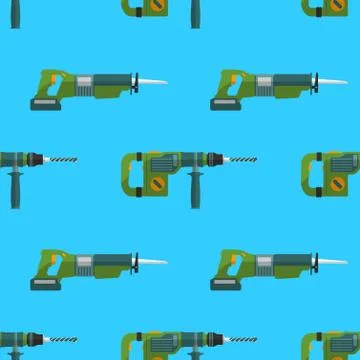 Vector perforator reciprocating saw pattern. イラスト素材