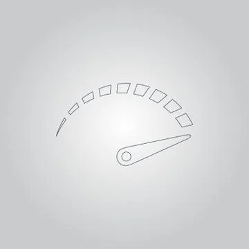 Vector performance measurement icon Illustrazione stock