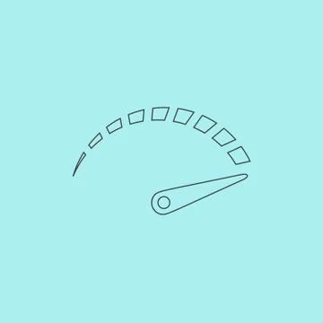 Vector performance measurement icon Illustrazione stock