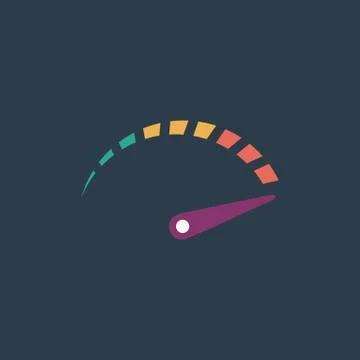 Vector performance measurement icon Illustrazione stock