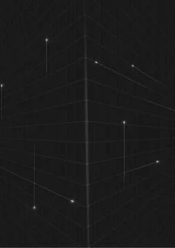 Vector : Perspective grid on black background Stock Illustration