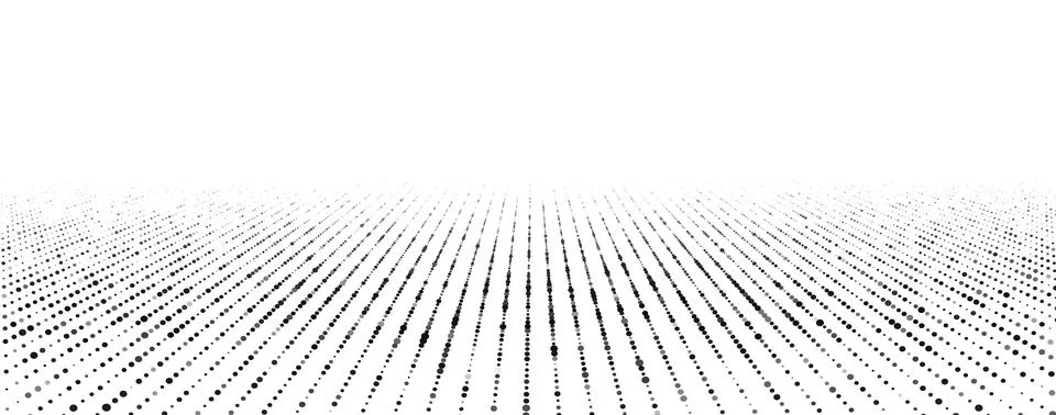 Vector perspective grid. Digital cyberspace. Network connection structure. .. Stock Illustration