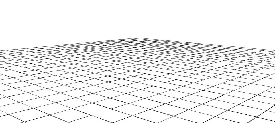 Vector perspective grid. Digital cyberspace. Network connection structure. .. イラスト素材