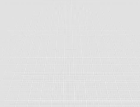 Vector perspective mesh. Detailed grid lines on white background. Stock Illustration