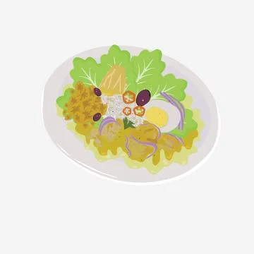 Vector peruvian ceviche. Stock Illustration