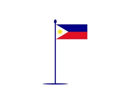 Vector Philippines flag, Philippines flag illustration, Philippines flag pi.. Stock Illustration