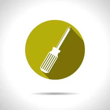 Vector phillips screwdriver icon. Eps10 Stock Illustration