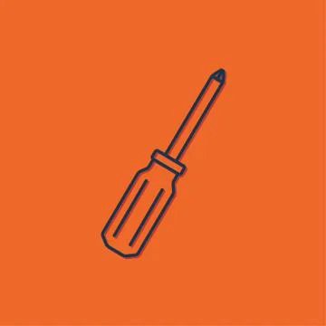 Vector phillips screwdriver icon Stock Illustration