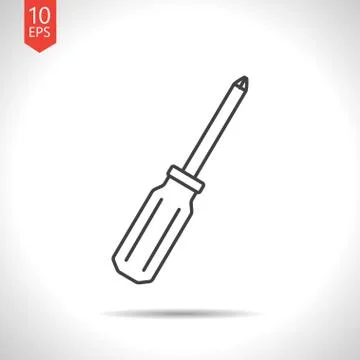 Vector phillips screwdriver icon Stock Illustration