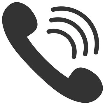 Vector Phone Call Flat Icon Symbol Stock Illustration