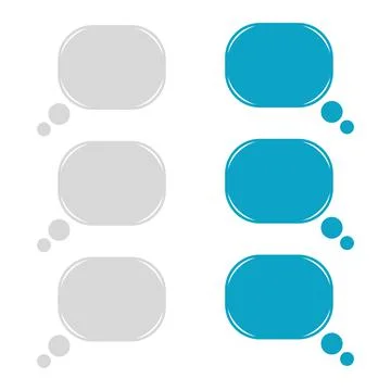 Vector phone chat bubbles. Sms messages. Speech bubbles. Short message servic Stockillustratie