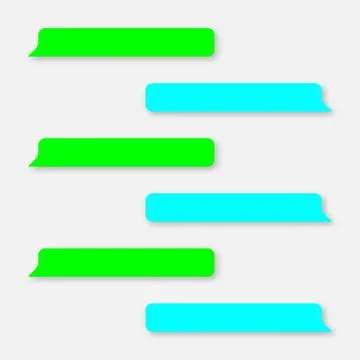 Vector phone chat bubbles. Sms messages. Vector illustration Stock Illustration