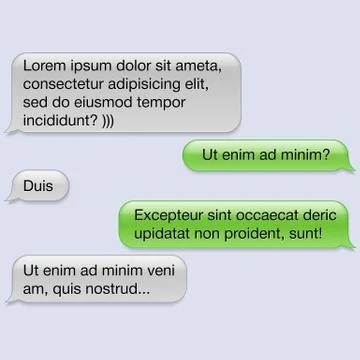 Vector phone sms chat bubbles Stock Illustration