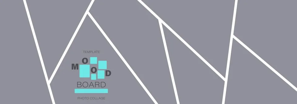 Vector photo collage frame set with modular grid layouts. Blank image Stock Illustration