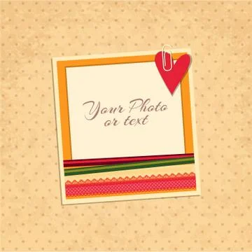 Vector photo frame Stock Illustration