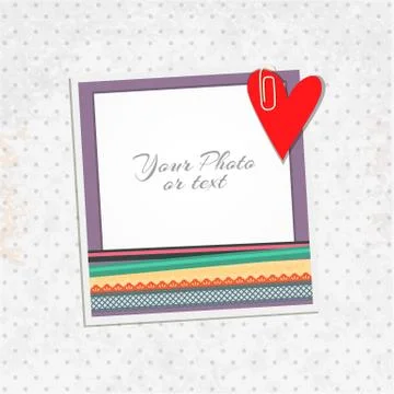 Vector photo frame Stock Illustration