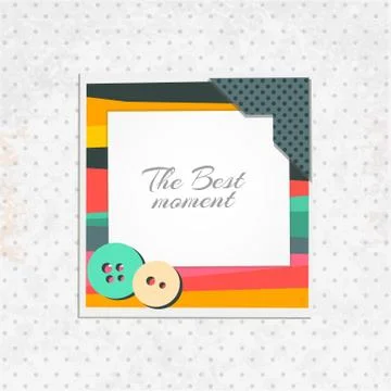 Vector photo frame Stock Illustration