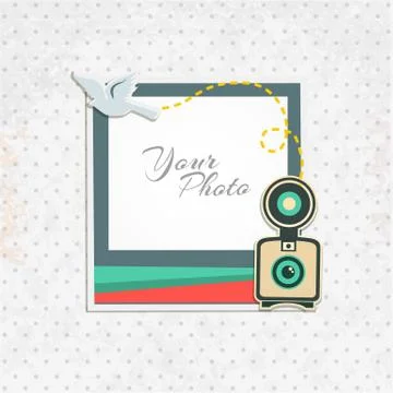 Vector photo frame Stock Illustration