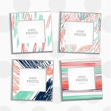 Vector photo frame Stock Illustration