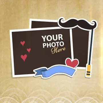 Vector photo frame Stock Illustration