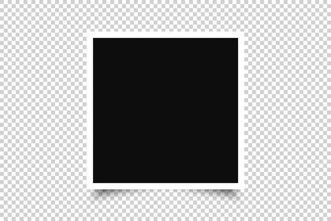 Vector Photo frame mockup design icon Stock Illustration