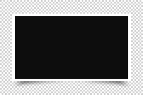 Vector Photo frame mockup design icon Stock Illustration