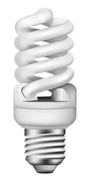 Vector photo-realistic energy saving bulb Stock Illustration
