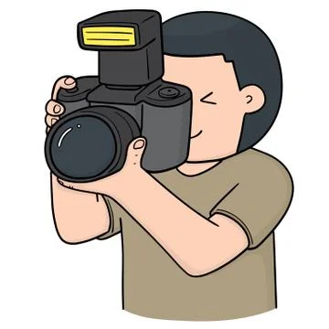 Vector of photographer Stock Illustration