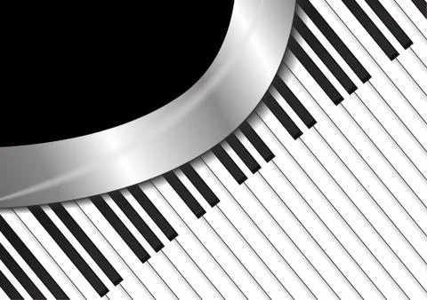 Vector : Piano keyboards with reflection 库存插图