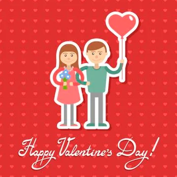 Vector picture with congratulations for the holiday. Stock Illustration