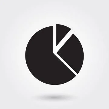 Vector, Pie chart, Business, Report Glyph Icon  Stock Illustration