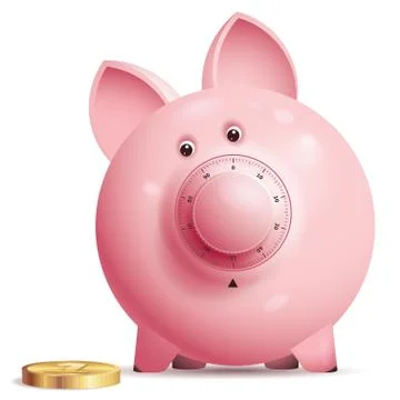 Vector piggy bank 스톡 일러스트