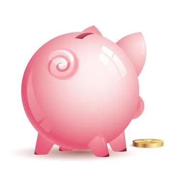 Vector piggy bank Stock Illustration