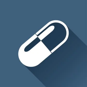 Vector pill icon Stock Illustration