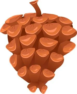 Vector pinecone illustration. Stock Illustration