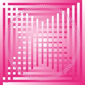 The vector pink abstract grid circle background Stock Illustration