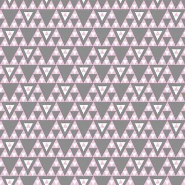 Vector pink and gray geometric triangle seamless pattern background. Illustrazione stock