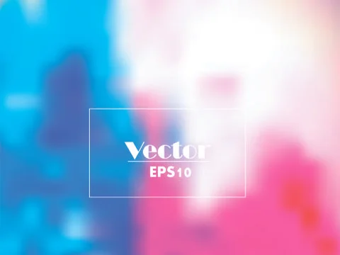 Vector pink blue watercolor gradient abstract background Stock Illustration