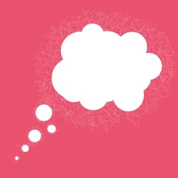 Vector pink bubble. Stock Illustration